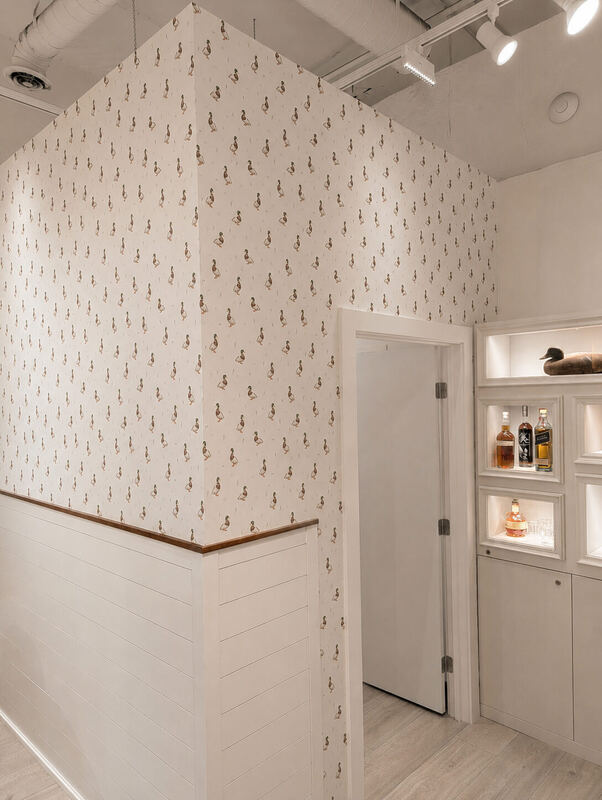 Around an outside corner, plumb, spacing held