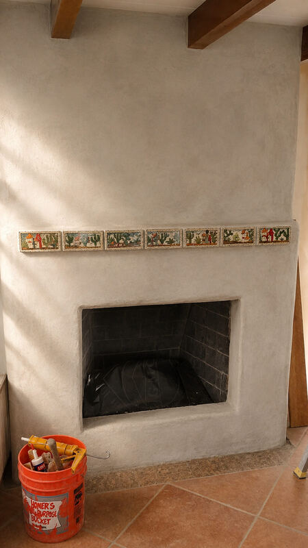 Freshly plastered, frieze set