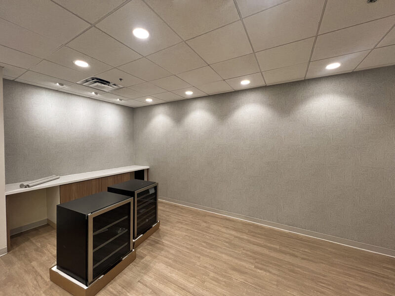 The same wall, finished
