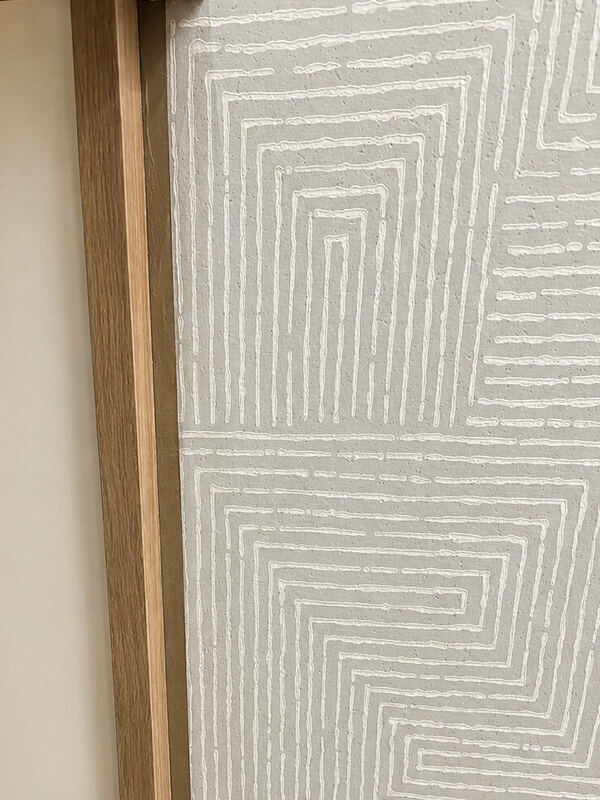 Dying into a white oak jamb